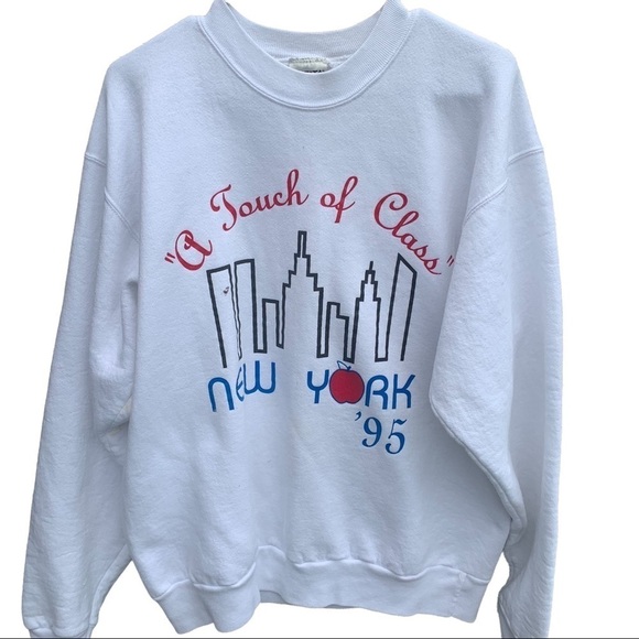 Vintage New York High School Choir Tour Class Trip 1995 Crewneck Sweatshirt - Picture 1 of 8